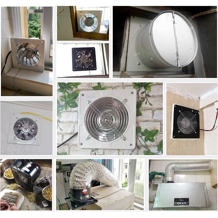 Quạt hút mùi bếp HS150 -h2sk cho căn hộ nhỏ và sinh viên| Tặng kèm ống mềm, dây thít!