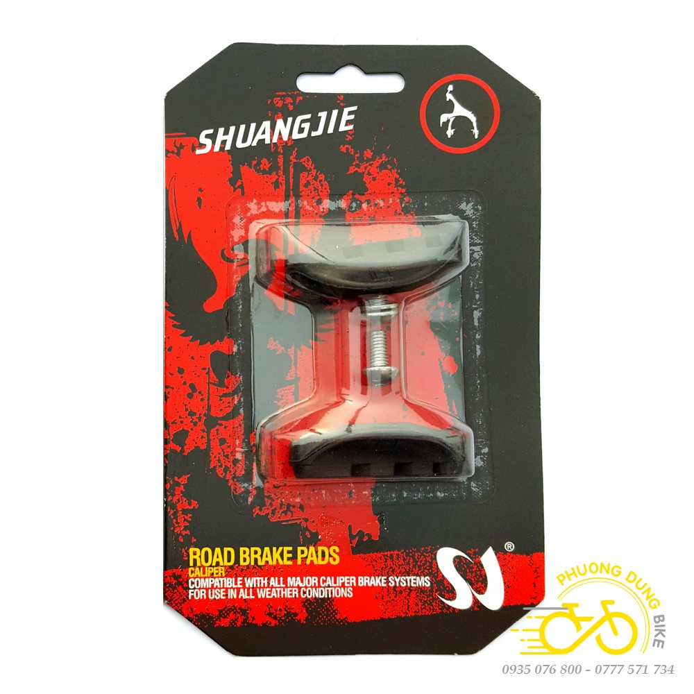 Cặp gôm phanh xe đạp ROAD SHUANGJIE - 2 gôm phanh