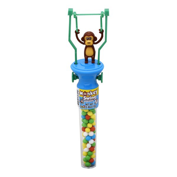 ( Bán sỉ ) Lốc 12c Kẹo đồ chơi Kidsmania Monkey Swing khỉ đung đưa 13gr