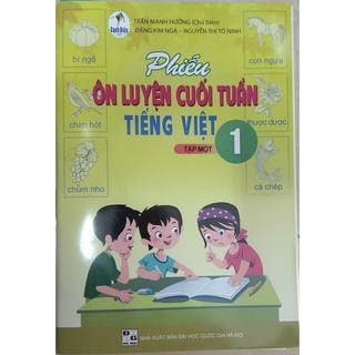 Sách - Phiếu ôn luyện Cuối Tuần Môn Tiếng Việt 1 (Cánh Diều)