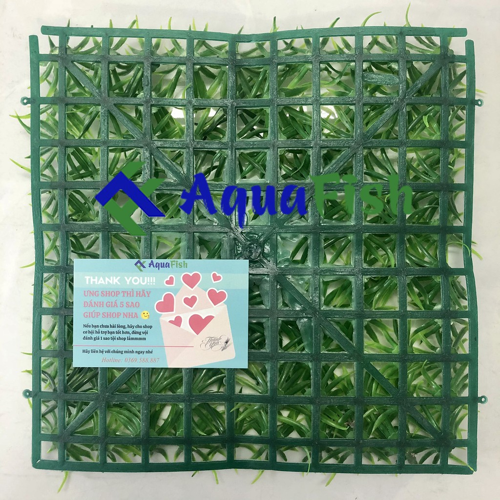 Bộ Trang Trí 2 Tấm Thảm Cỏ Thìa Bằng Nhựa Cho Bể Cá Thủy Sinh