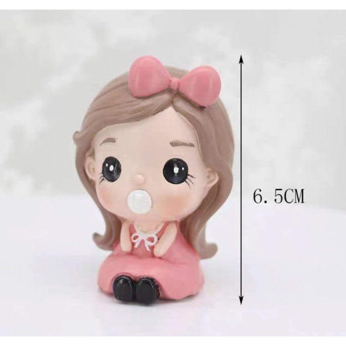 búp bê trang trí bánh kem [FREESHIP❤️] em bé thôi nôi đẩy xe