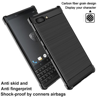 Ốp lưng mềm TPU sợi cacbon cho điện thoại BlackBerry KEY2