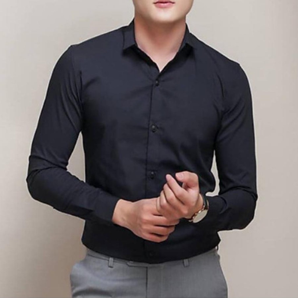 [Mã FAMAYMA2 giảm 10K đơn 50K] Áo Sơ Mi Nam Dài Tay Dáng Ôm Sơ Cổ Bẻ Vải Lụa Thái Chống Nhăn Chống Xù | BigBuy360 - bigbuy360.vn