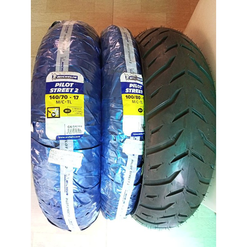 Cặp lốp michelin pilot 2 100-140 cho yamaha r15 v3, tfx, fz150, honda cbr150