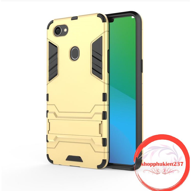 [Freeship toàn quốc từ 50k] ỐP LƯNG OPPO F7 ỐP CHỐNG SỐC IRONMAN CÓ GIÁ ĐỠ
