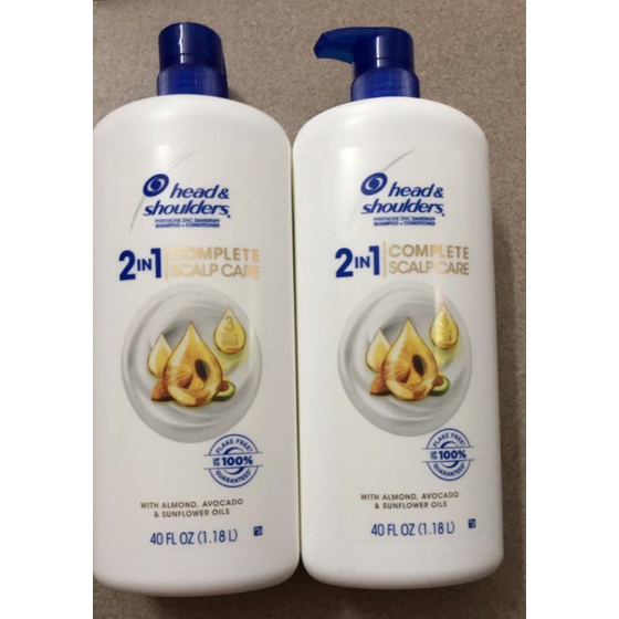 Dầu gội xả 2in1 Head &amp; Shoulders⚡hàng nhập Mỹ⚡ Complete Scalp Care With Almond Avocado Sunflower Oils 1.18L