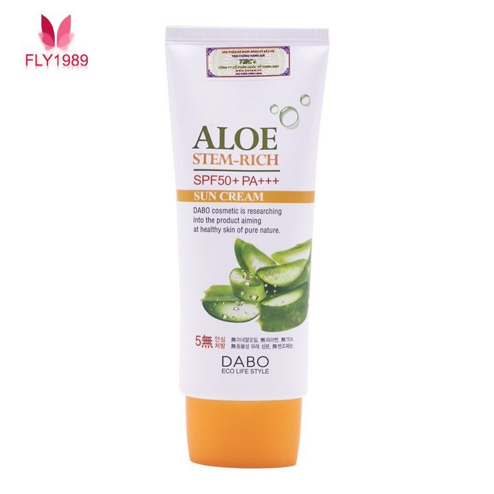 Kem Chống Nắng Dưỡng Da Lô Hội DABO ALOE STEM RICH 70ml