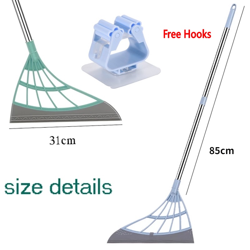 Bộ 2 / 3 Cây Lau Nhà Silicone Cán Dài Hai Cách Sử Dụng