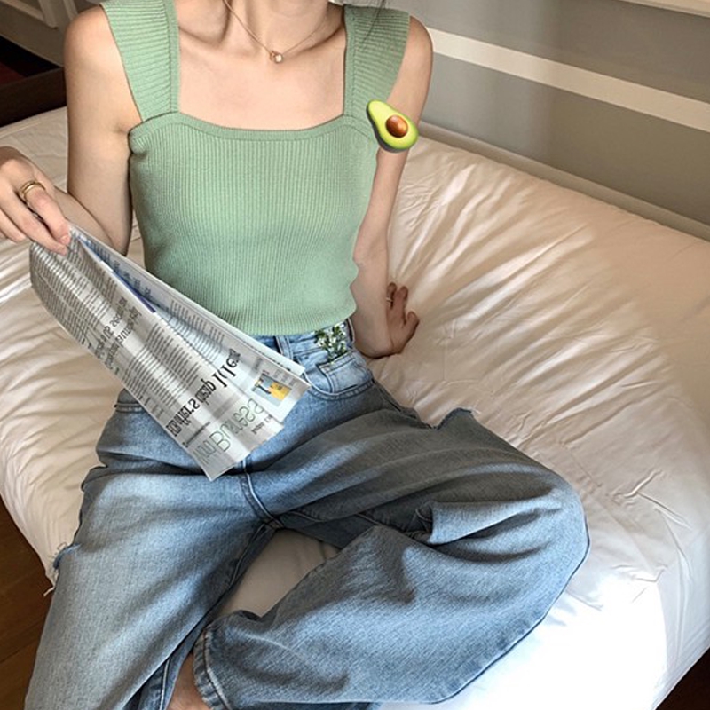 Áo hai dây màu trơn phong cách Hàn Quốc | BigBuy360 - bigbuy360.vn