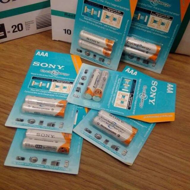 Pin sạc AA-AAA Sony vỉ 2 viên