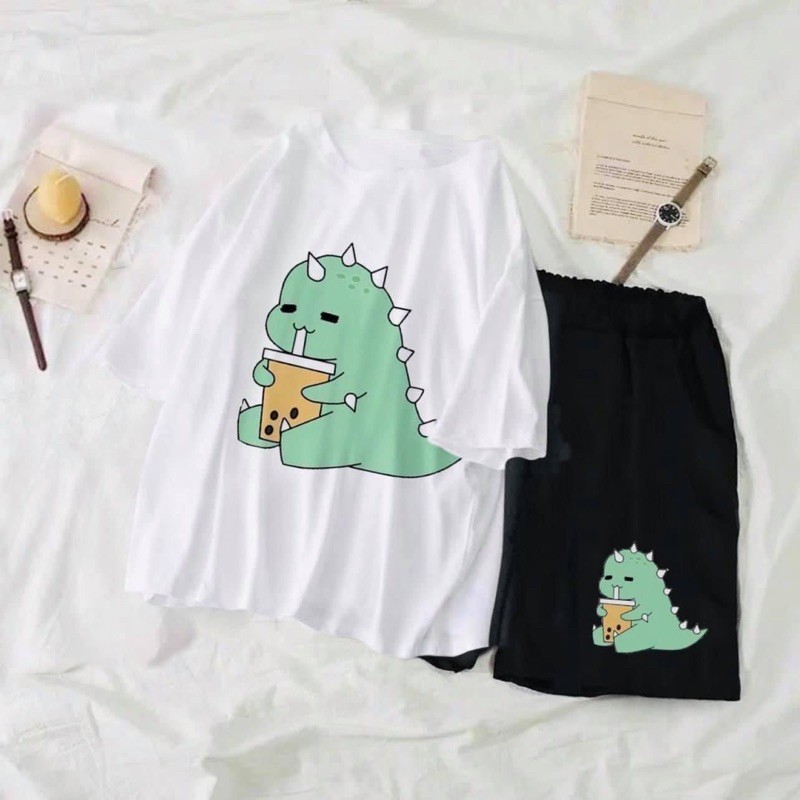 Set áo thun + quần short free size [ Hàng có sẵn ] | BigBuy360 - bigbuy360.vn