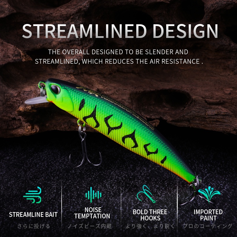 Mồi Giả Câu Cá 75mm 10.5g Chất Lượng Cao