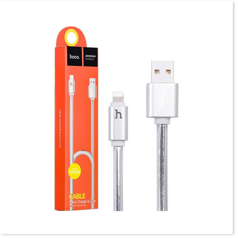 FREESHIP99K TOÀN QUỐC_Cáp Hoco UPL12-( Dài 1,2M )Cổng Sạc IP,- ✓Đèn Led Báo Sạc Đầy