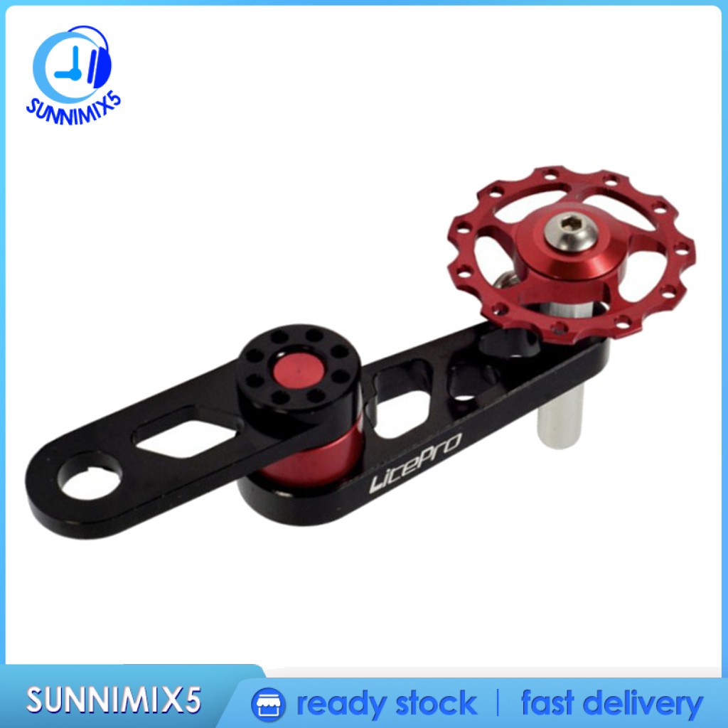 Bộ Căng Xích Xe Đạp Một Tốc Độ Thay Thế Màu Đỏ Đen