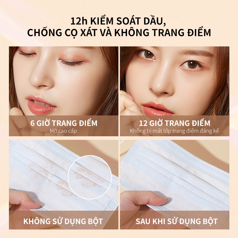 Phấn Phủ QIBEST Dịu Nhẹ Chống Thấm Nước Lâu Trôi 5 Màu 34.5g