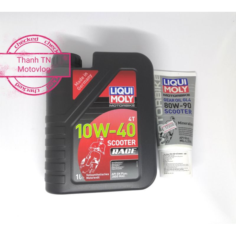 Nhớt xe Tay Ga Liqui Moly Scooter Race 10w40 1L cao cấp Nhập Đức