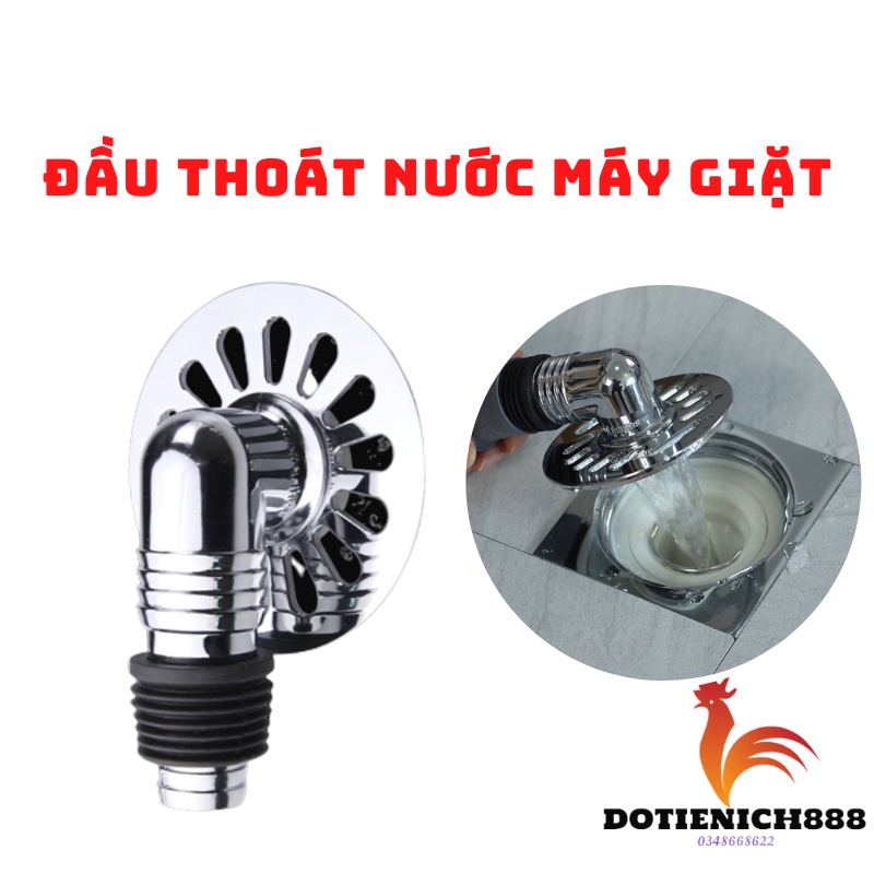 Bộ Thoát Nước Máy Giặt, Đầu Nắp Nối Ống Thoát Máy Giặt Xả Chống Tràn Ngăn Mùi