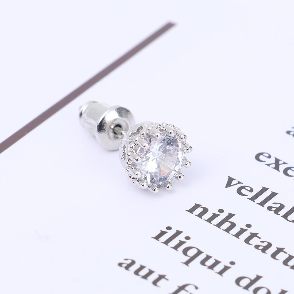 1 Đôi Khuyên Tai Đính Đá Thời Trang Dành Cho Nữ