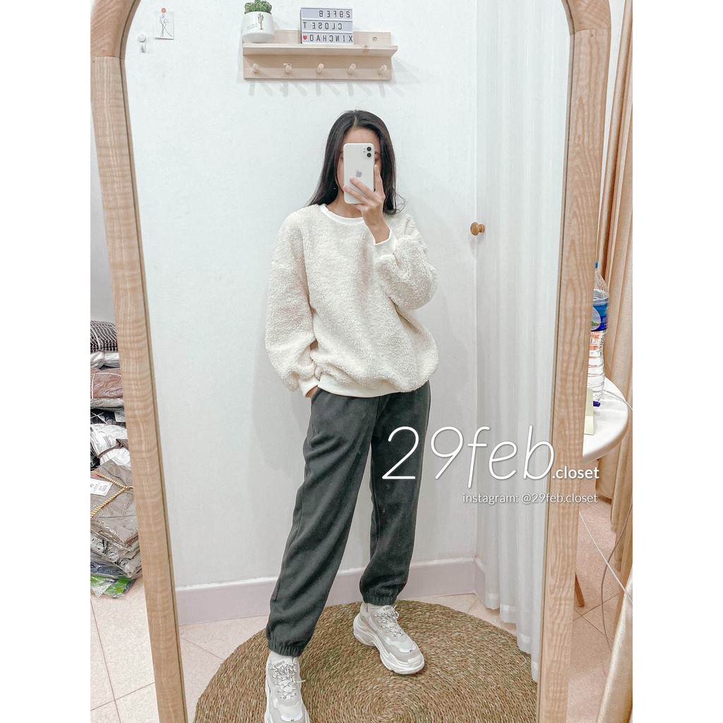 Quần jogger nhung tăm mịn (Ảnh thật)