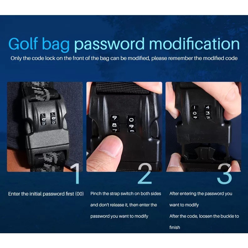 TÚI GẬY GOLF FULLSET NẮP CỨNG, BÁNH XE KÉO, KHOÁ BẢO MẬT - PGM QB040