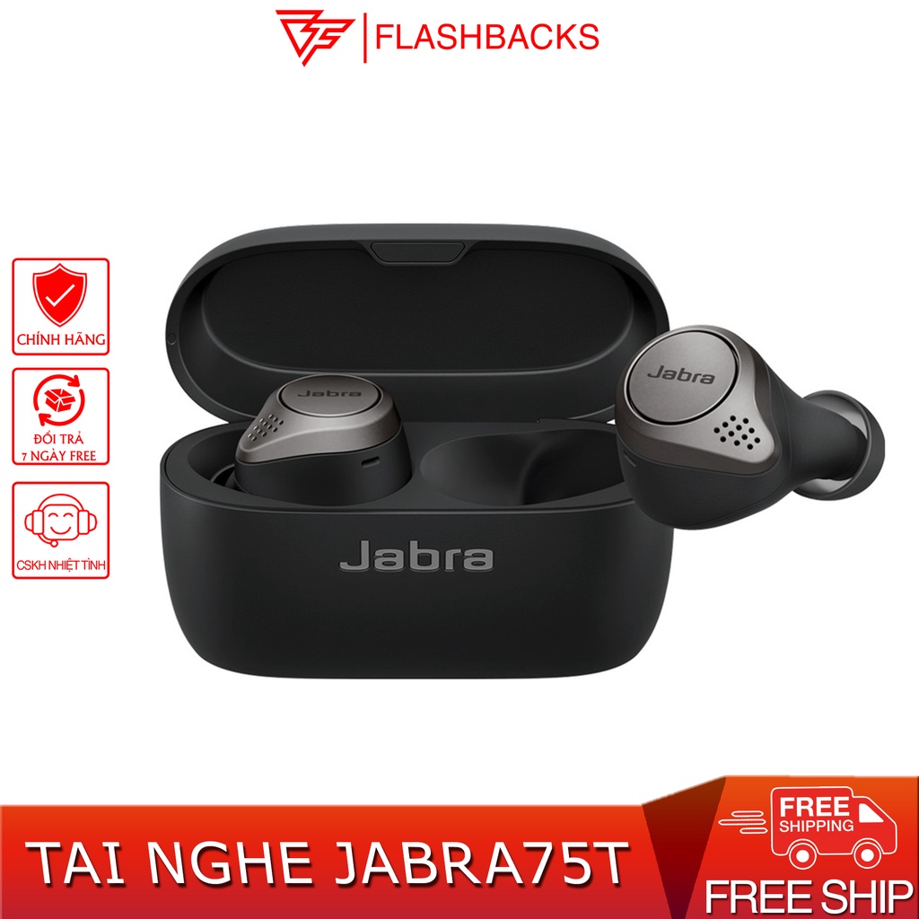 Tai Nghe Không Dây True Wireless JABRA Elite 75T - Tai nghe Bluetooth - Sạc Không Dây - Pass Chuẩn - Chính Hãng -[Mới]