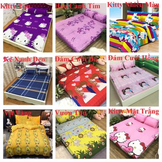 Bộ ga gối 1m8 poly mẫu mới HCM006