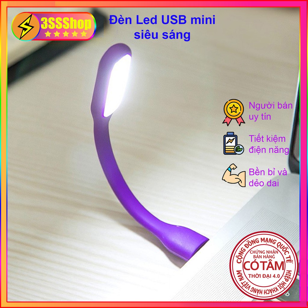 Đèn Led USB mini siêu sáng dùng đọc sách, đèn ngủ hàng chất lượng tốt