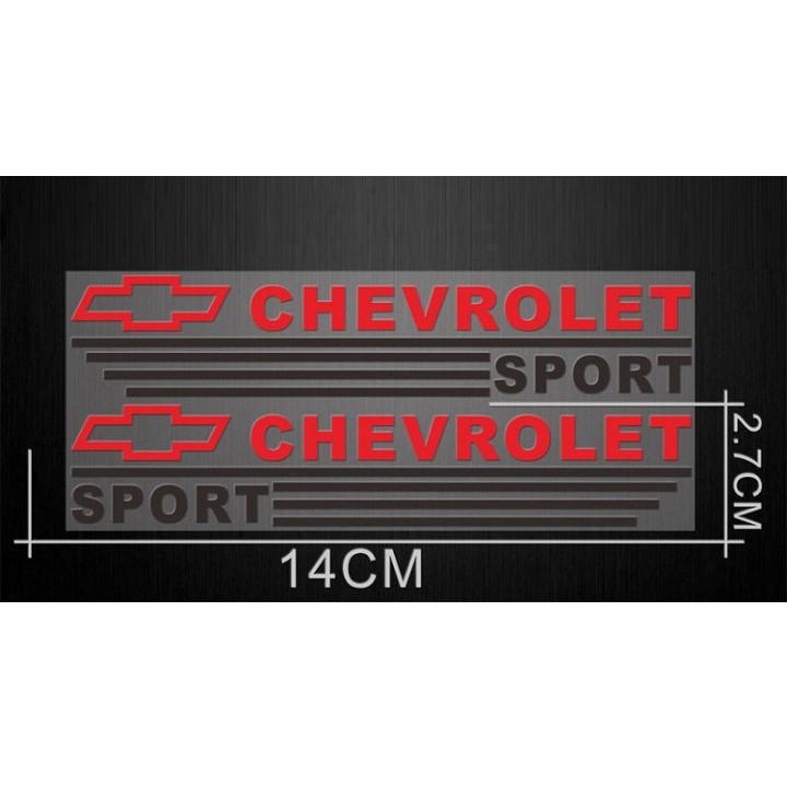 Bộ tem dán gương chiếu hậu Logo Chevrolet trang trí Ô tô, Xe hơi