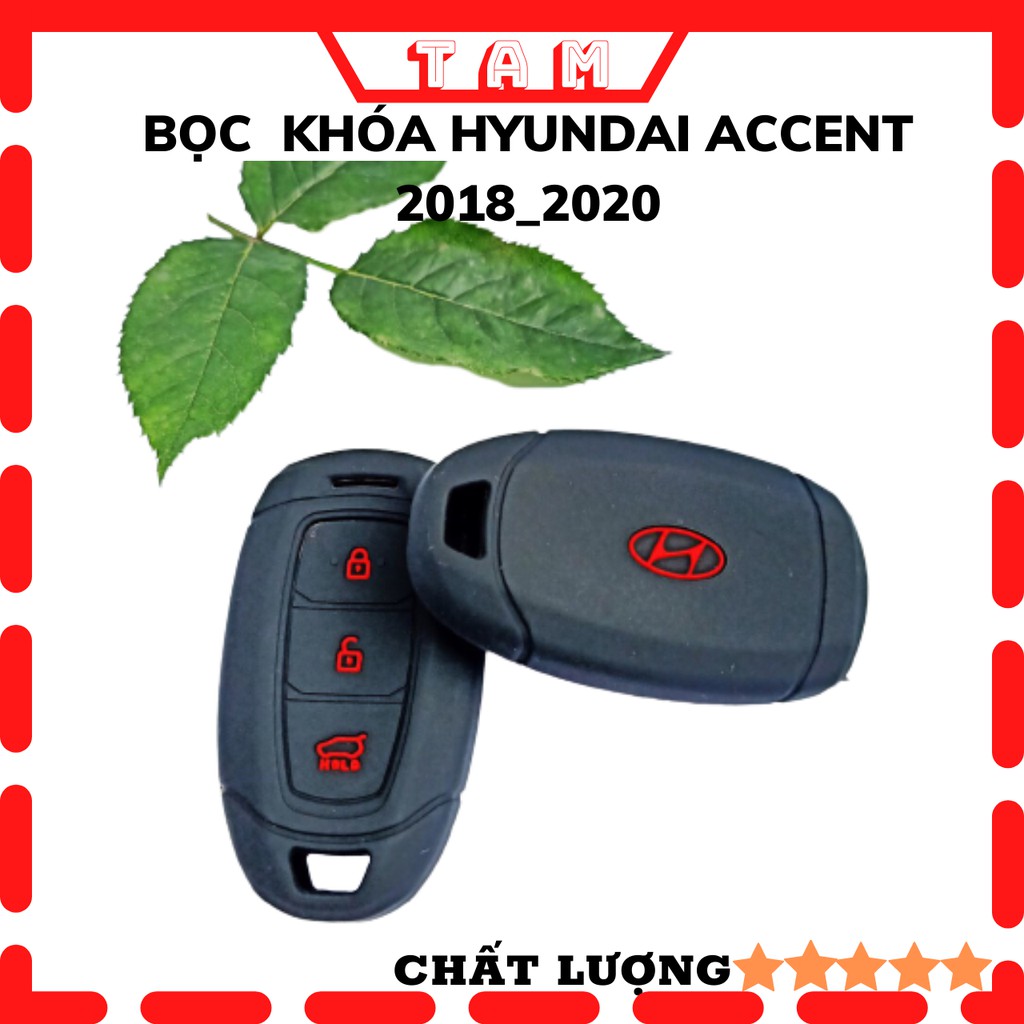 vỏ bọc chìa khóa xe hyundai accent đời 2018_2020 silicon bảo vệ chìa