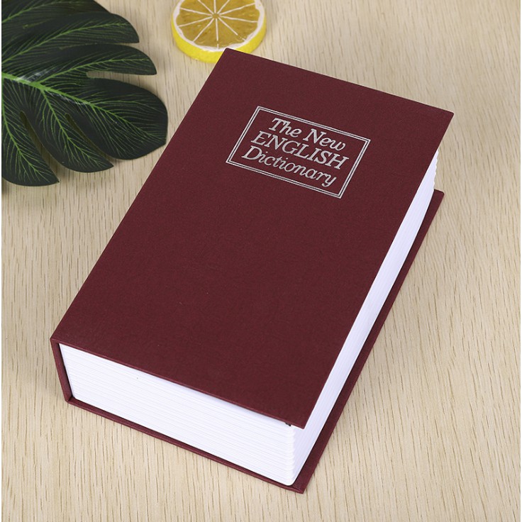 Két sắt hình quyển sách loại nhỏ 11.5x8x4.5cm