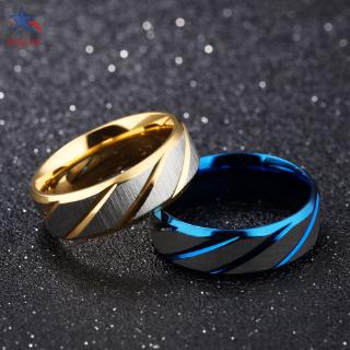 Nhẫn thép titan bề mặt đánh bóng thời trang cho nam