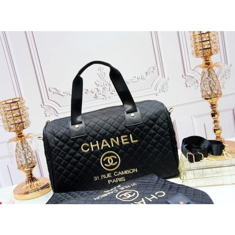 Túi trống du lịch trần trám thêu logo siêu đẹp