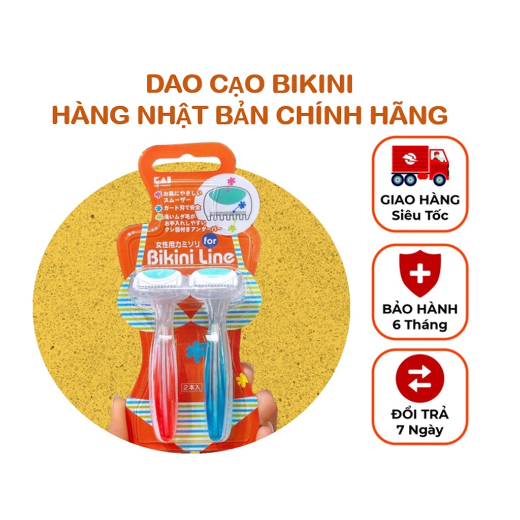 Dao cạo lông vùng kín nữ nam thép không gỉ KAI LINE Nhật Bản