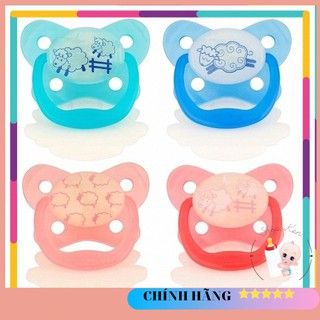 Ti giả phát sáng dạ quang Dr Brown's. Ty ngậm dạ quang chỉnh nha chống vẩu cho bé