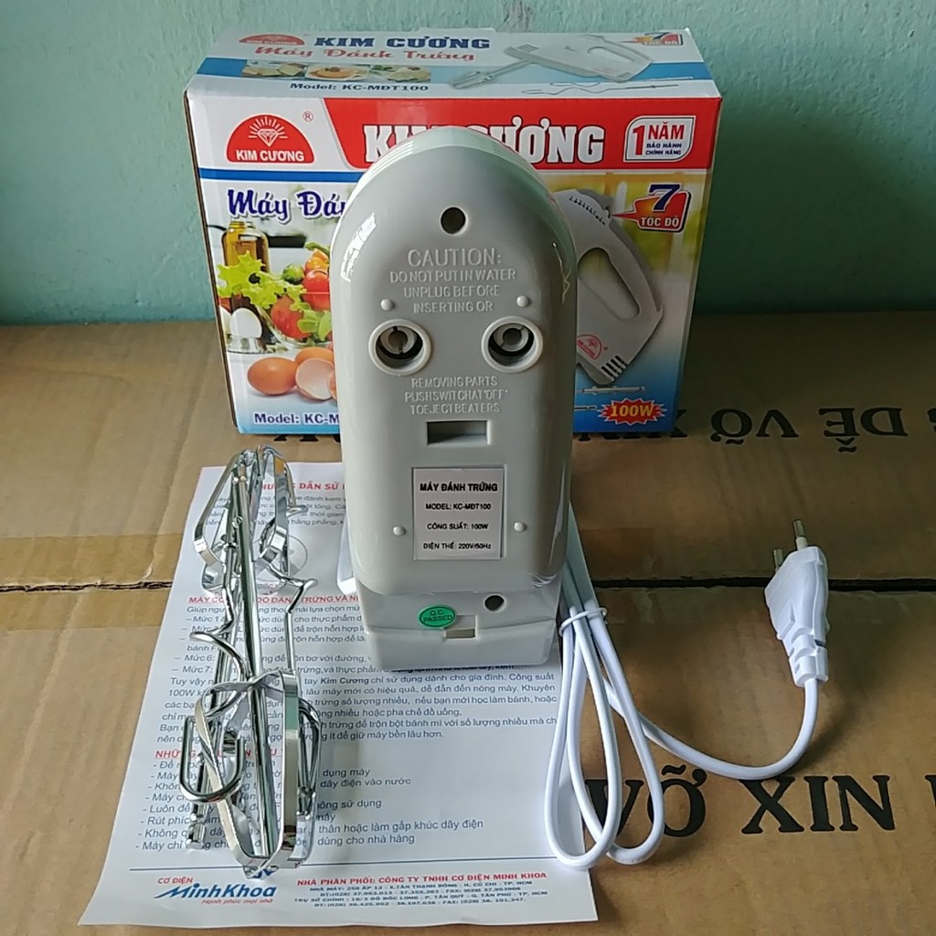 Máy đánh trứng Kim Cương KC-MDT100 - 7 tốc độ