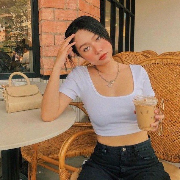 Áo croptop cộc tay cổ vuông phối nơ lưng - Rere.Store [FREESHIP] - Thun dáng crt ôm body buộc nơ sau cut out A31-1