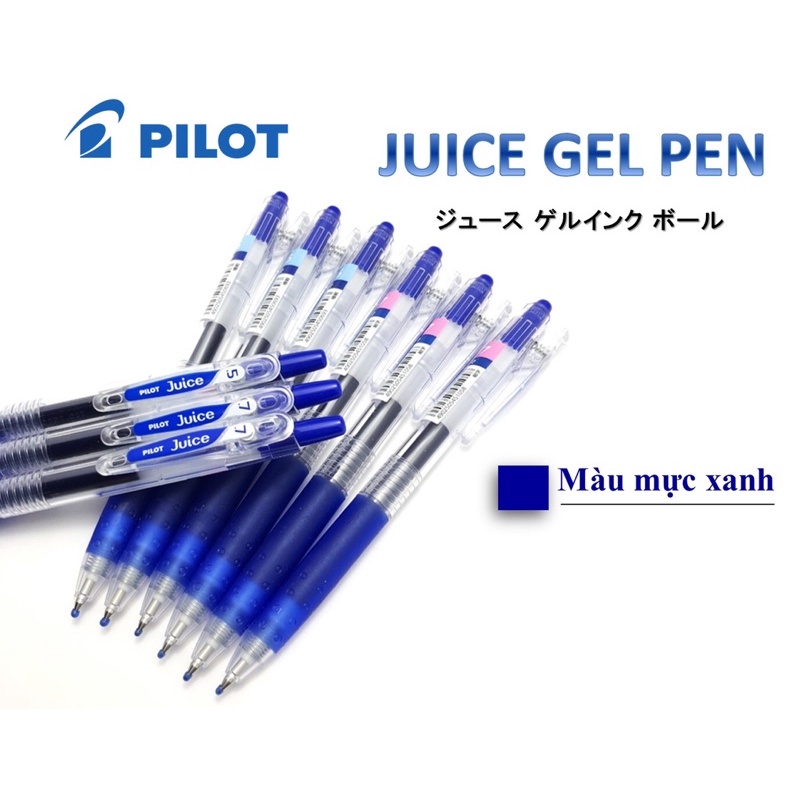 Bút Pilot Nhập Khẩu Nhật Bản Juice Màu Xanh 0.5/0.7mm LJU-10F-L / LJU-10EF-L