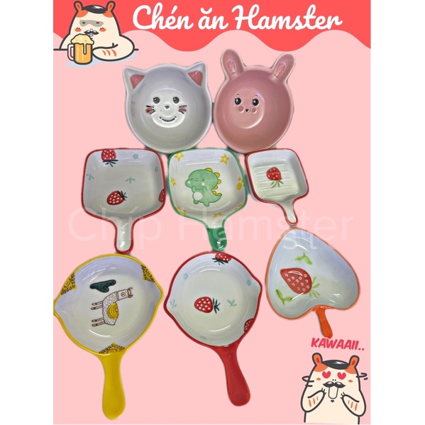 Chén sứ Hamster &lt;Nhiều Mẫu&gt;