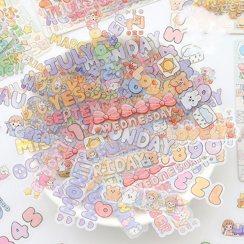 Miếng Dán Trang Trí Họa Tiết Hoạt Hình Dễ Thương Dành Cho Bé