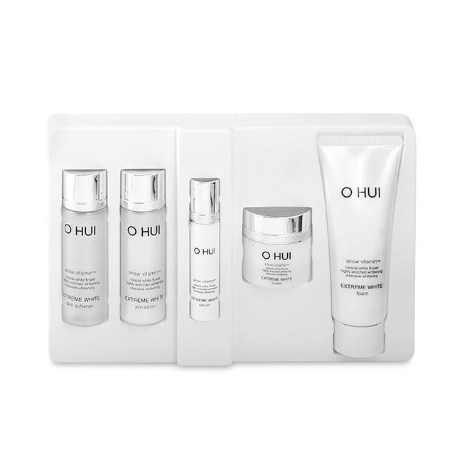 Set mini ohui dưỡng trắng Ohui white extreme 5 sản phẩm