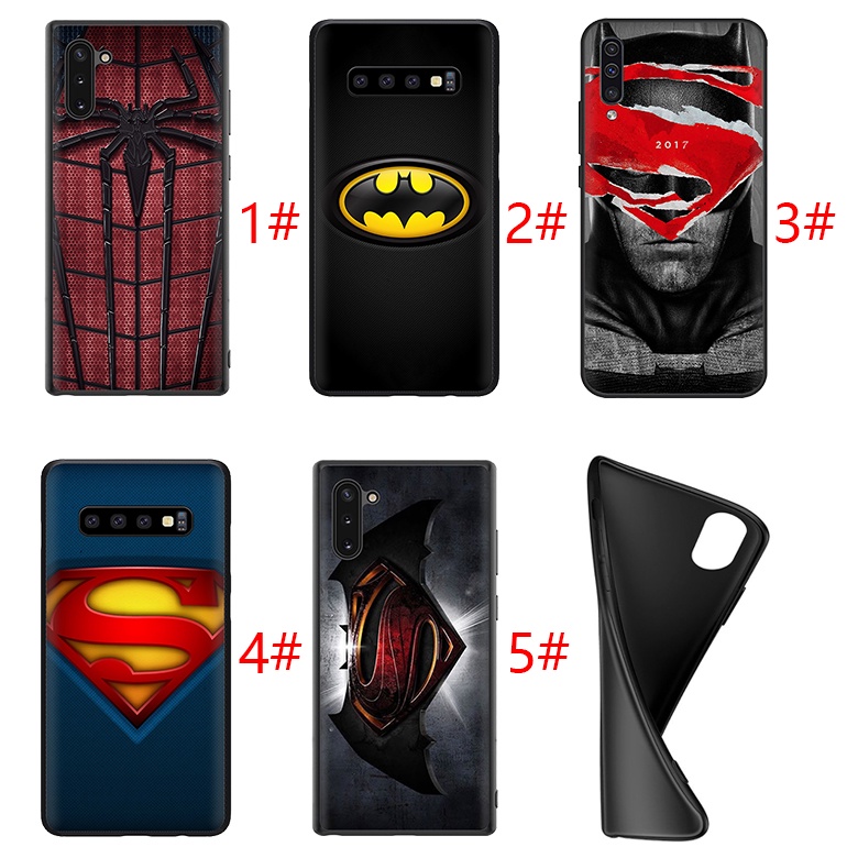 Soft Case Samsung S7 Edge S8+ S9+ S10+ Lite Plus S10E PhoneCase Casing XA183 Super Hero Spider Man And Captain America Silicone TPU Cover