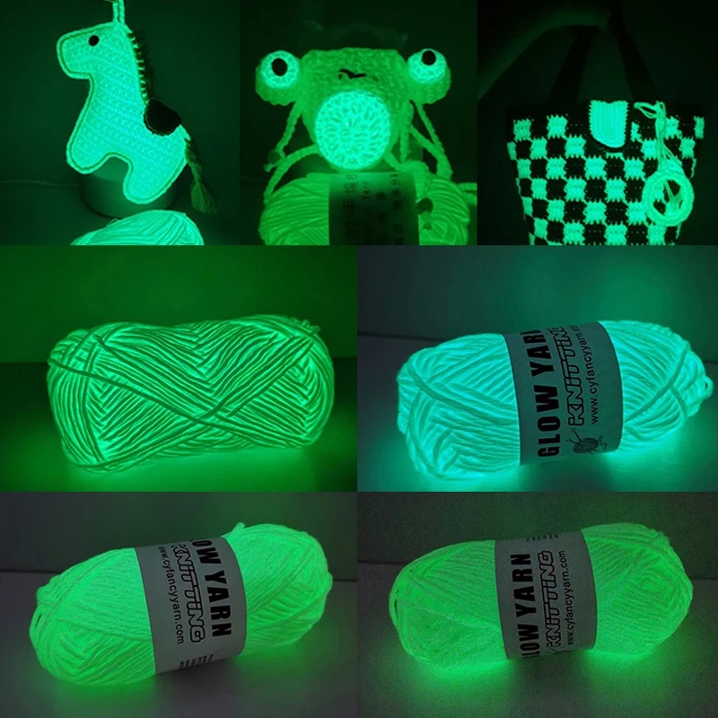 Sợi Phosphorescent Tự Nhiên Phát Sáng Trong Bóng Tối Dùng Trang Trí Halloween