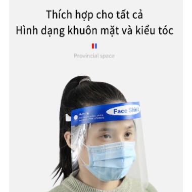 Mặt nạ chống dịch - Face Shield - Kính chống giọt bắn phòng dịch - kính bảo hộ an toàn trong suốt