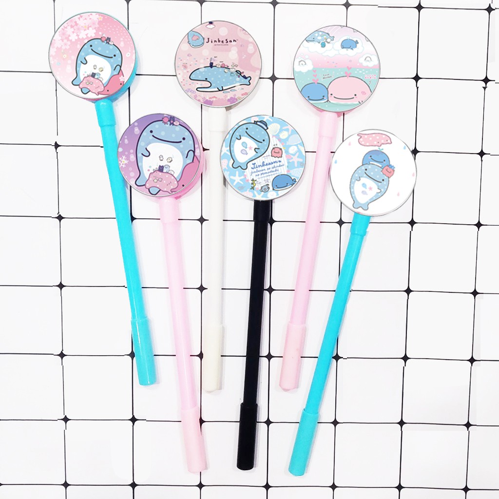 bút tròn jinbeisan BTI16 Bút lúc lắc kim cute dễ thương hoạt hình idol thần tượng
