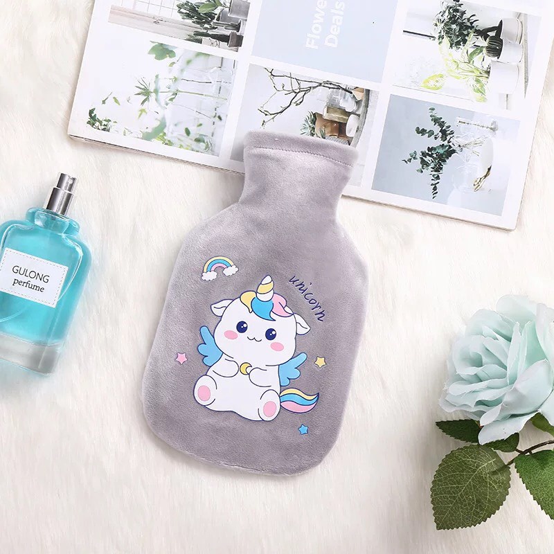 Túi chườm nóng đa năng Hiruscar có lớp vỏ nhung 350ml