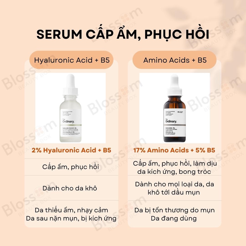 Tinh Chất Cấp Ẩm và Phục Hồi Da Amino Acids + B5 The Ordinary 30ML