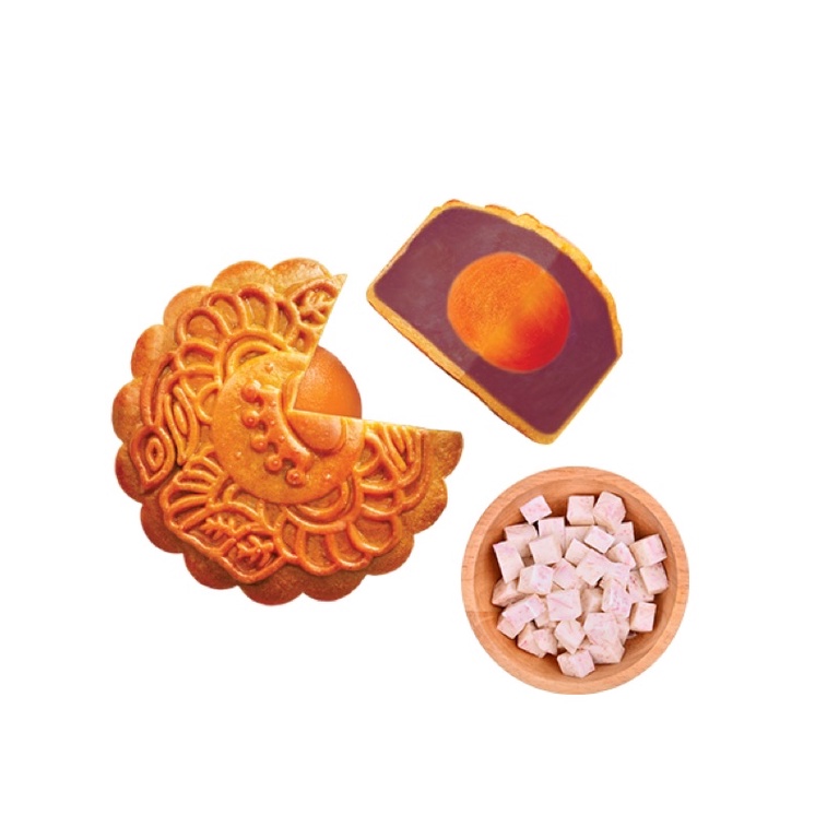 COMBO 2 BÁNH TRUNG tHU KINH ĐÔ TẶNG KÈM TÚI GIẤY Nhân Đậu đỏ 1 trứng , Nhân dẻo sữa dừa , dẻo hạt sen, Khoai môn 1 trứng