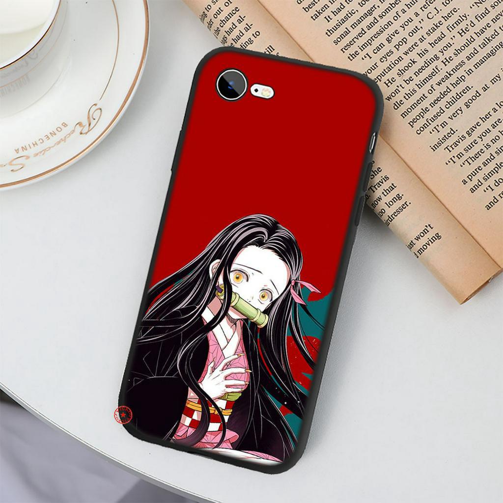 IPhone XS Max XR 10 X 5 5s 6 6s 7 8 Plus Soft Silicone Phone Cover 61SA Demon Slayer Kamado Nezuko