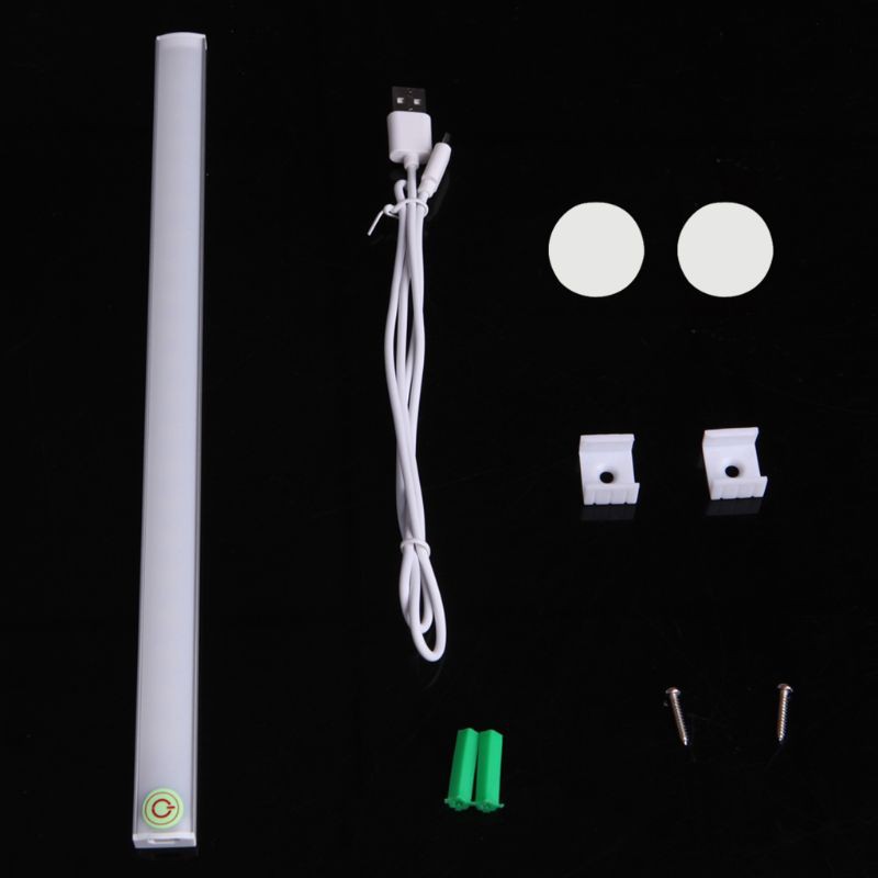 SEL Dimmable 30CM USB LED Touch Sensor Light Strip Cabinet Wardrobe Cupboard Lamp